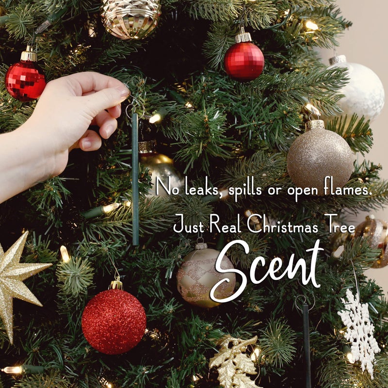 Scentsicles - 04314-024 Scented Christmas Ornaments for Christmas Tree, All Natural Holiday Air Freshener (White Winter Fir Holiday Fragrance) Includes 6 Ornaments & Hooks - Image 5